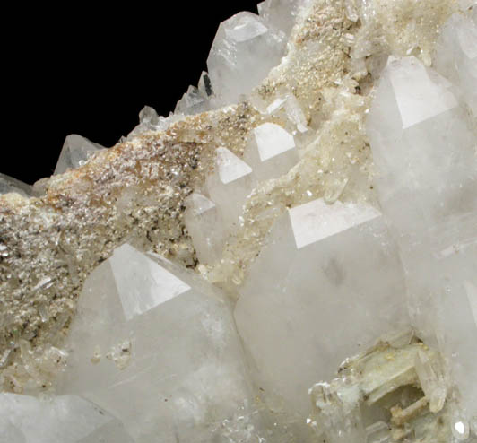 Quartz (parallel habit) with Cookeite from Waisanen Quarry, Greenwood, Oxford County, Maine