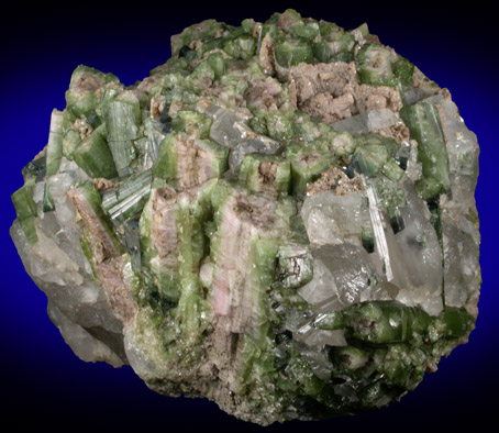 Elbaite Tourmaline in Quartz from Mount Apatite, Auburn, Androscoggin County, Maine