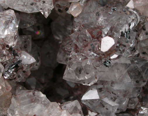 Quartz with Hematite from Rock Hollow Road, near Kents Corners, Hermon, St. Lawrence County, New York