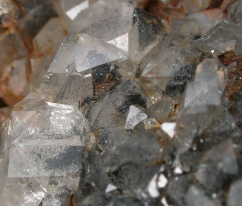 Quartz with Hematite from Bowman Property, West Hermon, St. Lawrence County, New York