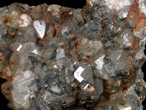 Quartz with Hematite from Bowman Property, West Hermon, St. Lawrence County, New York