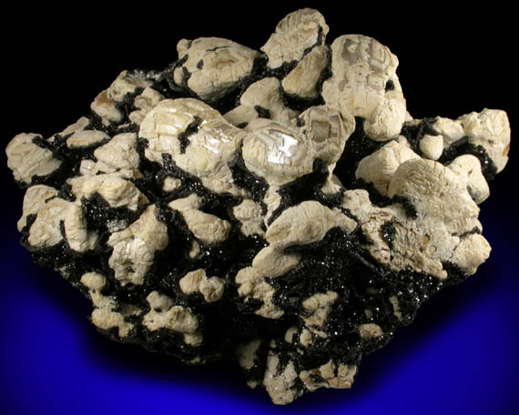Vanadinite var. Endlichite on Mottramite from Touissit Mine, Puits XI, 21 km SSE of Oujda, Jerada Province, Oriental, Morocco