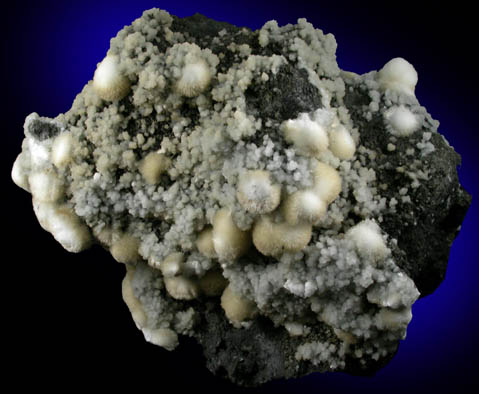 Natrolite on Calcite from Millington Quarry, Bernards Township, Somerset County, New Jersey