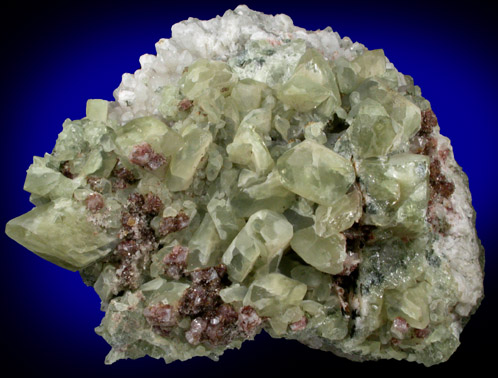 Chabazite-Ca on Datolite with pseudomorphs after Anhydrite from Upper New Street Quarry, Paterson, Passaic County, New Jersey