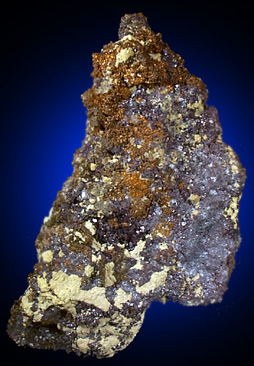 Cuprite with Native Copper from Bisbee, Warren District, Cochise County, Arizona