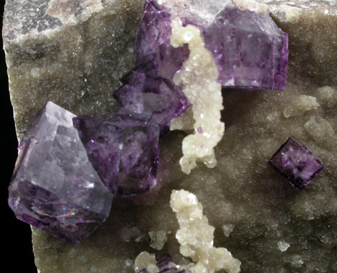 Fluorite with Muscovite from Yaogangxian Mine, Nanling Mountains, Hunan Province, China