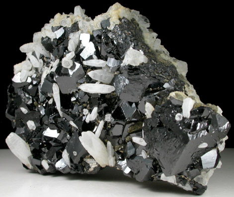 Cassiterite (twinned crystals) and Quartz from Huanuni District, Dalence Province, Oruro Department, Bolivia