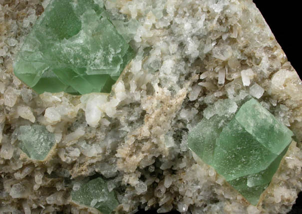 Fluorite on Quartz from William Wise Mine, Westmoreland, Cheshire County, New Hampshire