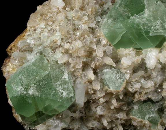 Fluorite on Quartz from William Wise Mine, Westmoreland, Cheshire County, New Hampshire