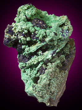 Azurite with Malachite from Bisbee, Warren District, Cochise County, Arizona