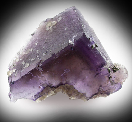 Fluorite with Calcite from Minerva #1 Mine, Cave-in-Rock District, Hardin County, Illinois