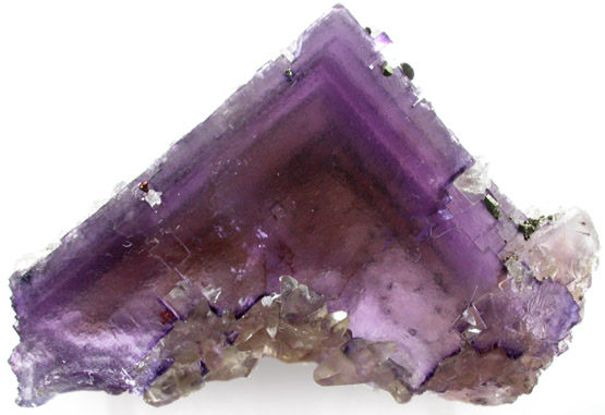 Fluorite with Calcite from Minerva #1 Mine, Cave-in-Rock District, Hardin County, Illinois