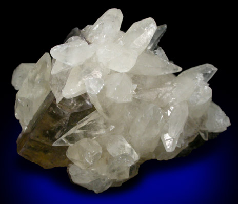 Calcite on Fluorite from Cave-in-Rock District, Hardin County, Illinois