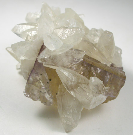 Calcite on Fluorite from Cave-in-Rock District, Hardin County, Illinois