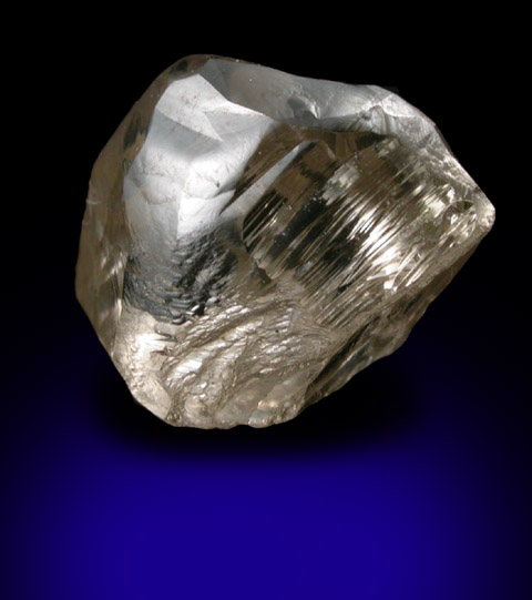 Diamond (2.80 carat brown complex crystal) from Northern Cape Province, South Africa