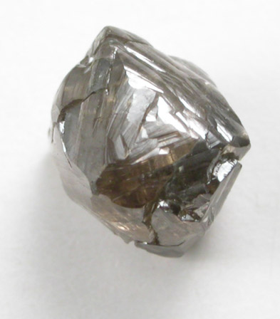 Diamond (0.81 carat gray-brown octahedral crystal) from Northern Cape Province, South Africa