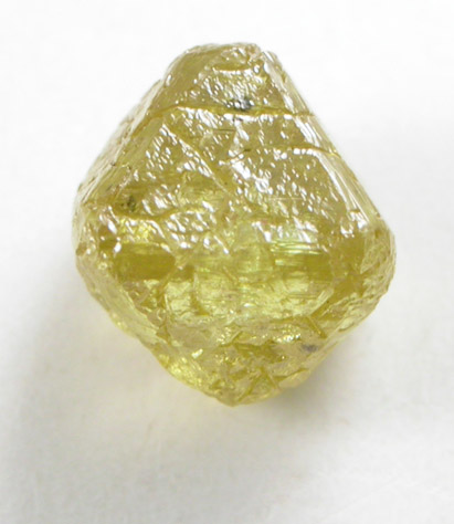 Diamond (0.77 carat fancy-yellow octahedral crystal) from Northern Cape Province, South Africa