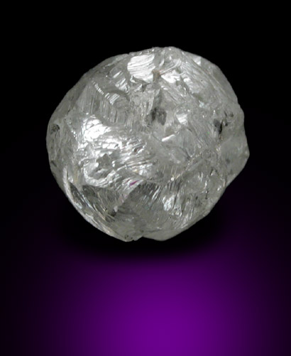Diamond (1.53 carat colorless complex crystal) from Northern Cape Province, South Africa
