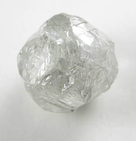 Diamond (1.53 carat colorless complex crystal) from Northern Cape Province, South Africa