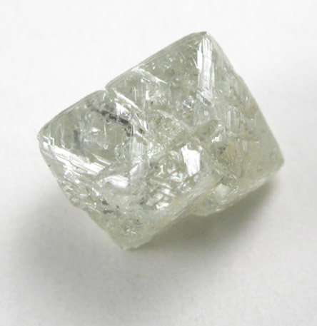 Diamond (0.84 carat yellow-gray intergrown octahedral crystals) from Northern Cape Province, South Africa