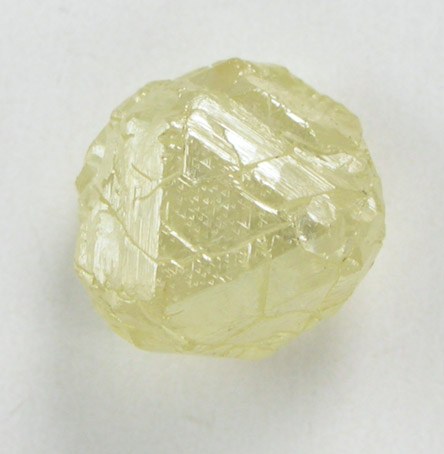 Diamond (1.48 carat yellow complex crystal) from Northern Cape Province, South Africa