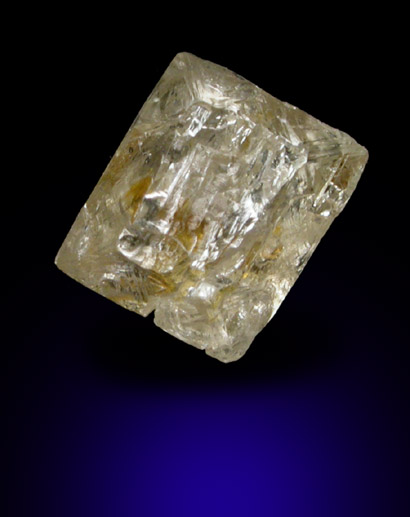 Diamond (1.14 carat brown distorted octahedral crystal) from Northern Cape Province, South Africa