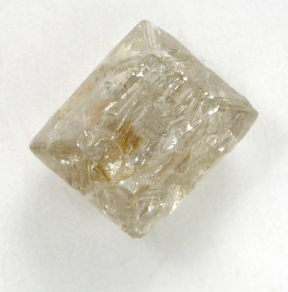 Diamond (1.14 carat brown distorted octahedral crystal) from Northern Cape Province, South Africa