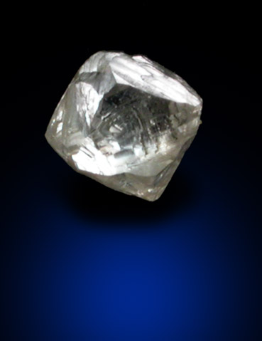 Diamond (0.16 carat pale-brown octahedral crystal) from Northern Cape Province, South Africa
