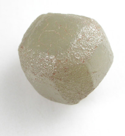 Diamond (2.78 carat greenish-gray complex crystal) from Mbuji-Mayi (Miba), 300 km east of Tshikapa, Democratic Republic of the Congo