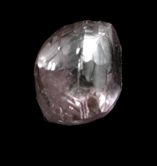Diamond (0.87 carat pink lamellar-twinned crystal) from Udachnaya Mine, Republic of Sakha, Siberia, Russia