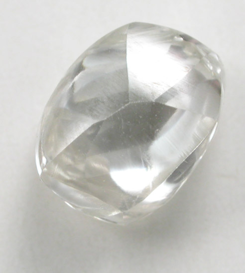 Diamond (1.16 carat colorless complex crystal) from Williamson Mine, Mwadui, Tanzania