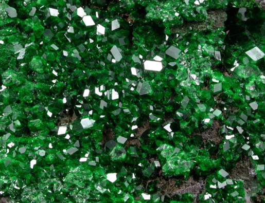 Uvarovite Garnet from Saranovskoye Mine, Sarany, Permskaya Oblast', Ural Mountains, Russia (Type Locality for Uvarovite)