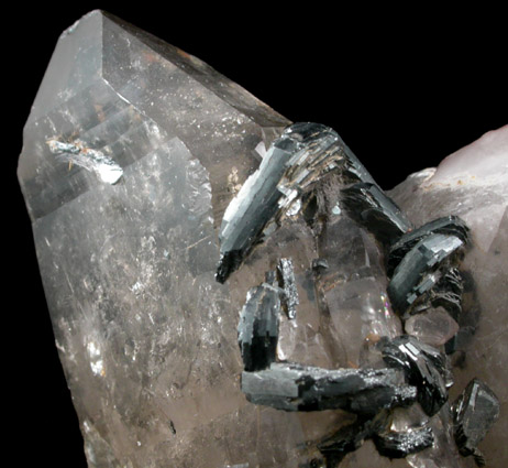 Hematite on Smoky Quartz with Rutile and Hematite inclusions from Novo Horizonte, Bahia, Brazil