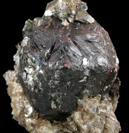 Almandine Garnet with Muscovite from Hedgehog Hill, Peru, Oxford County, Maine