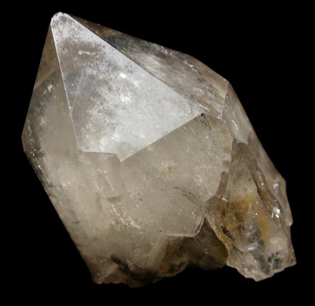 Quartz var. Smoky with rare {4041} crystal faces from Moat Mountain, Hale's Location, Carroll County, New Hampshire