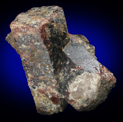 Staurolite (twinned crystals) from Pond Hill, near Pearl Lake, Lisbon, Grafton County, New Hampshire