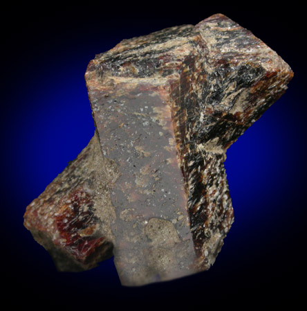 Staurolite (twinned crystals) from Pond Hill, near Pearl Lake, Lisbon, Grafton County, New Hampshire