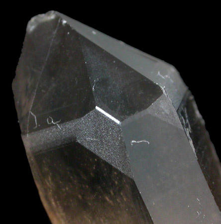 Quartz var. Smoky Quartz (Dauphin Law twinned) from Moat Mountain, Hale's Location, Carroll County, New Hampshire