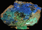 Azurite, Malachite, Tenorite from Morenci Mine, Clifton District, Greenlee County, Arizona