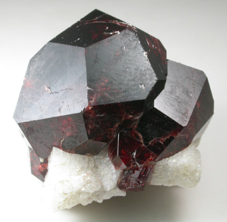 Spessartine Garnet on Microcline and Quartz from Shigar Valley, Skardu District, Baltistan, Gilgit-Baltistan, Pakistan