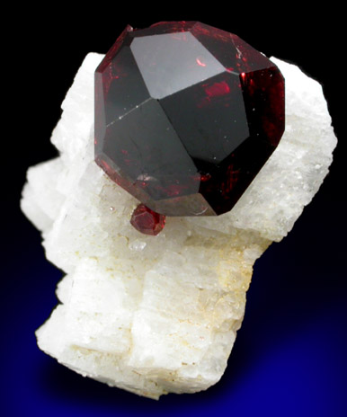 Spessartine Garnet on Microcline from Shigar Valley, Skardu District, Baltistan, Gilgit-Baltistan, Pakistan