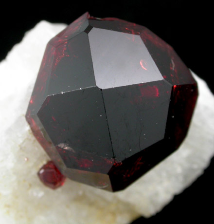 Spessartine Garnet on Microcline from Shigar Valley, Skardu District, Baltistan, Gilgit-Baltistan, Pakistan