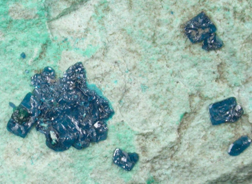 Cornetite from L'Etoile du Congo Mine, Lubumbashi, Katanga Copperbelt, Haut-Katanga Province, Democratic Republic of the Congo (Type Locality for Cornetite)