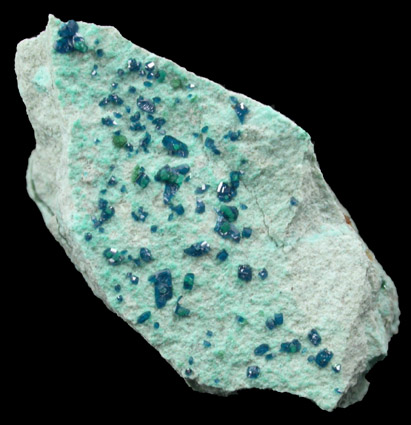 Cornetite with Pseudomalachite from L'Etoile du Congo Mine, Lubumbashi, Katanga (Shaba) Province, Democratic Republic of the Congo (Type Locality for Cornetite)