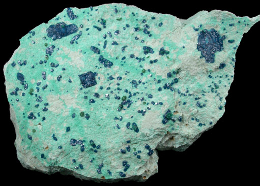 Cornetite with Pseudomalachite from L'Etoile du Congo Mine, Lubumbashi, Katanga Copperbelt, Haut-Katanga Province, Democratic Republic of the Congo (Type Locality for Cornetite)