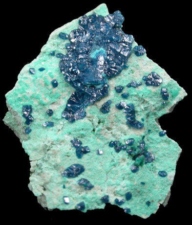 Cornetite from L'Etoile du Congo Mine, Lubumbashi, Katanga Copperbelt, Haut-Katanga Province, Democratic Republic of the Congo (Type Locality for Cornetite)