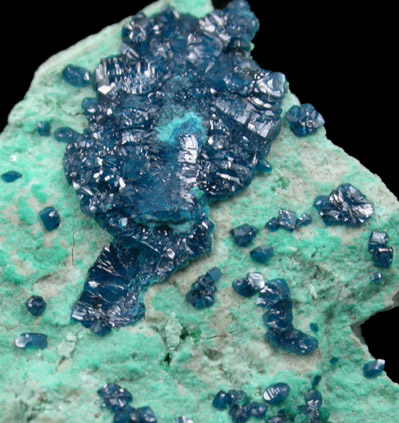 Cornetite from L'Etoile du Congo Mine, Lubumbashi, Katanga Copperbelt, Haut-Katanga Province, Democratic Republic of the Congo (Type Locality for Cornetite)