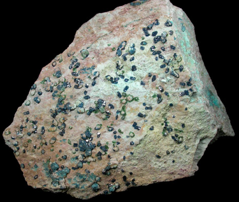 Cornetite with Pseudomalachite from L'Etoile du Congo Mine, Lubumbashi, Katanga Copperbelt, Haut-Katanga Province, Democratic Republic of the Congo (Type Locality for Cornetite)