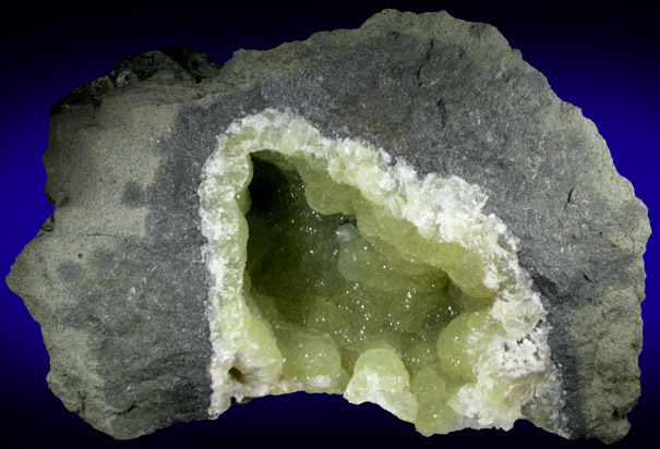 Prehnite from O and G Industries Southbury Quarry, Southbury, New Haven County, Connecticut