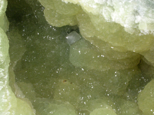 Prehnite from O and G Industries Southbury Quarry, Southbury, New Haven County, Connecticut